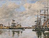 Port Canvas Paintings - Trouville, Le Port